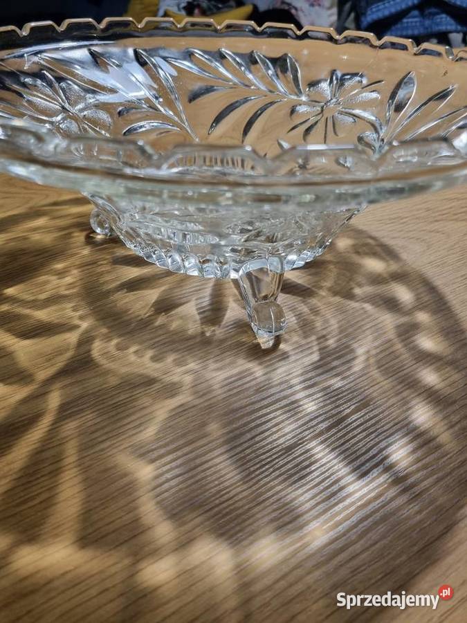 Patera Misa Szklana Vintage Wola Podłężna