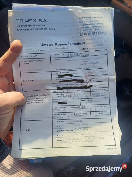 Favorit skoda 40 przebiegu Szczecin