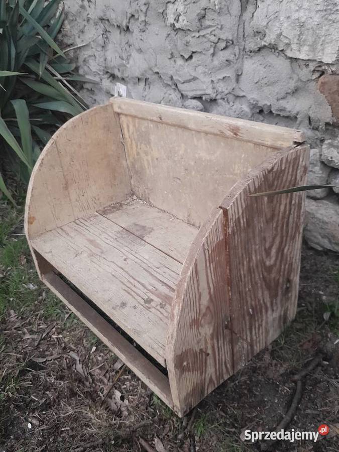 Stara drewniana półka półeczka zabytek PRL śląskie Dąbrowa Górnicza sprzedam