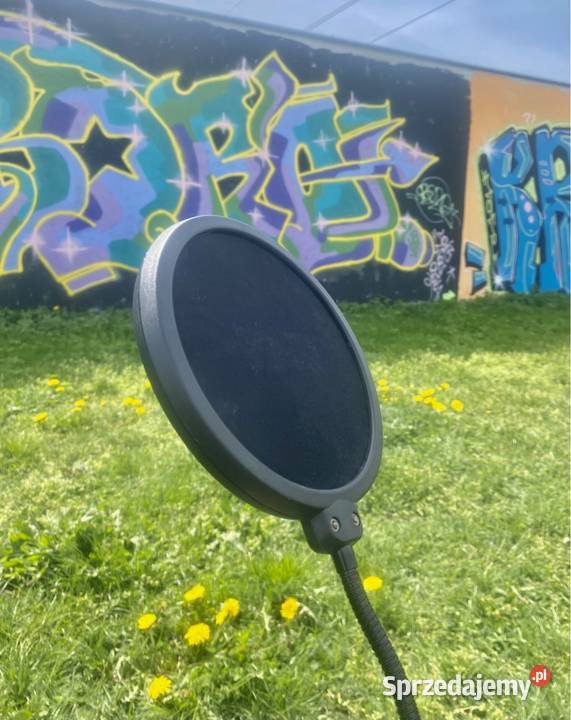 2 mikrofony popfilter koszyk Piotrków Trybunalski