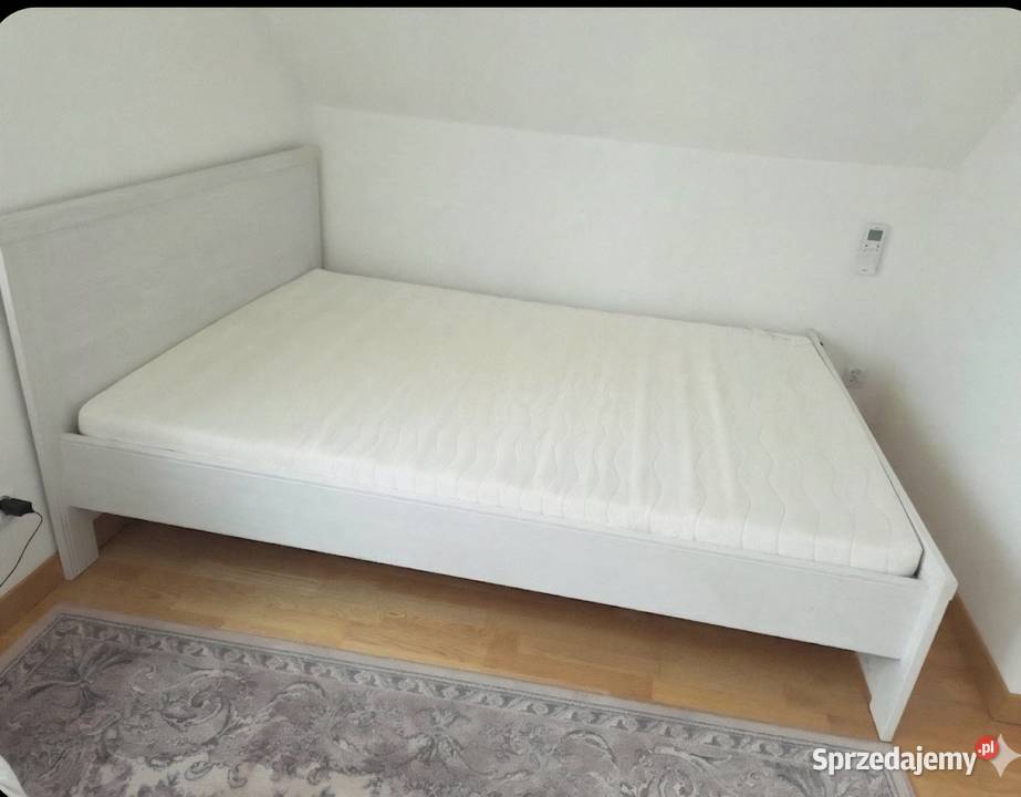 Łożko Brusali Ikea 140 x 200 materac lateksowy 140cm
