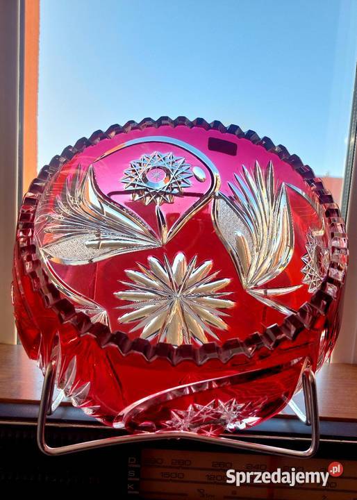 Piękna duża misa kryształowa Porcelana i szkło Wrocław