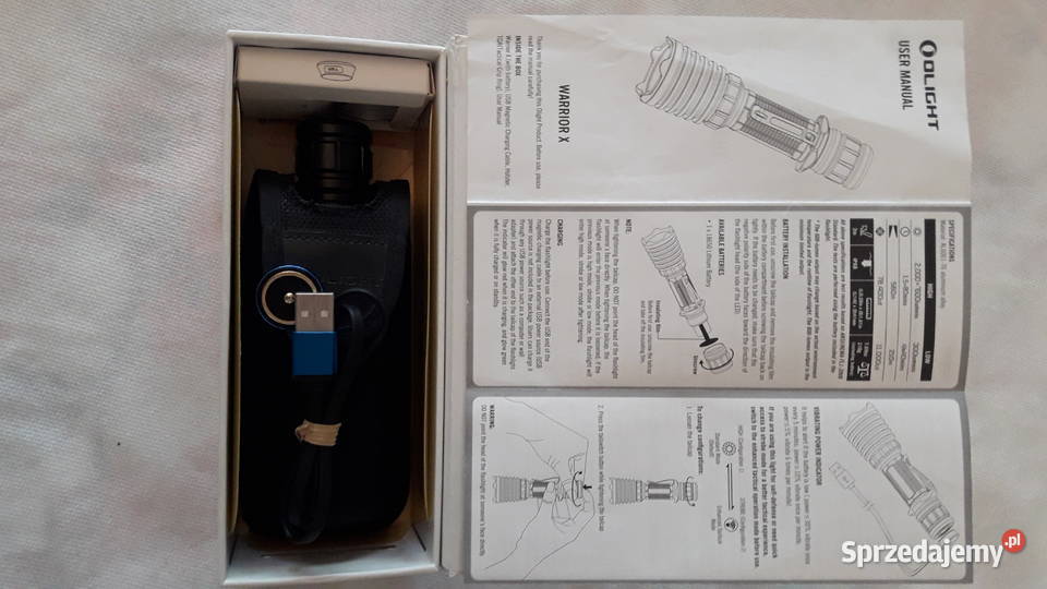 Latarka taktyczna Olight Warrior X Pozostałe Gryfino