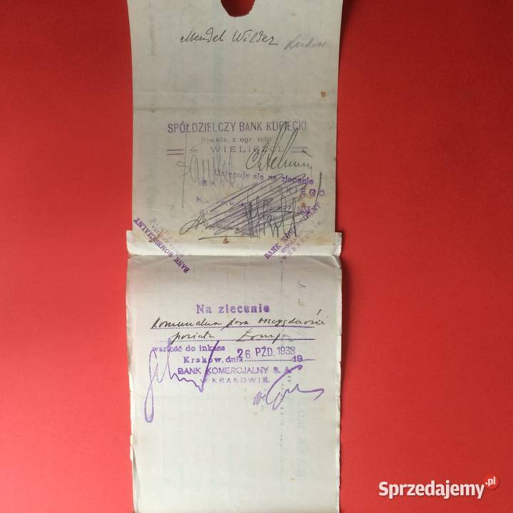 1512 Weksel Wystawiony W Krakowie 9 Antykwariat Antyki, Sztuka, Kolekcje zachodniopomorskie