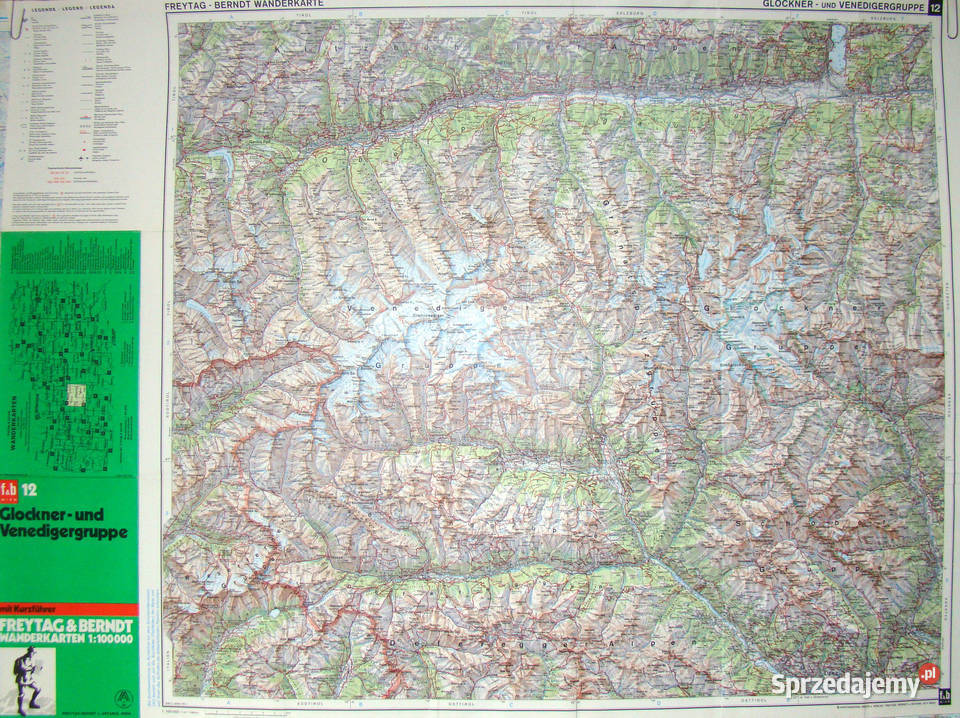 Glockner Und Venedigergruppe Wanderkarte 12 małopolskie Limanowa sprzedam
