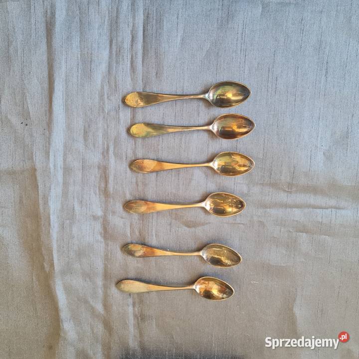 6 łyżeczek posrebrzanych PRL Warszawa
