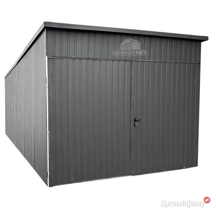 GARAŻ BLASZANY 3X6 BRAMA DWUSKRZYDŁOWA ANTRACYT Łapanów sprzedam