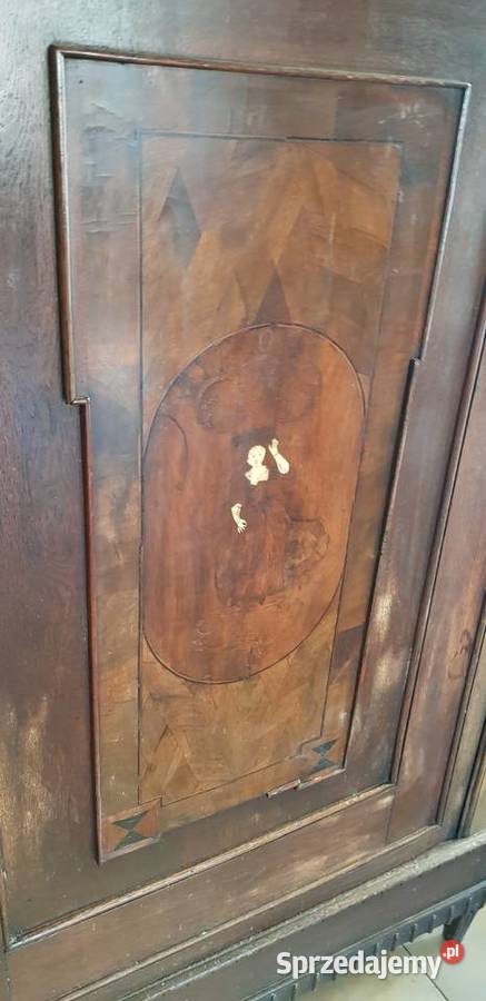 Szafa toruńska barokowa intarsjowany ok 1830 Orneta