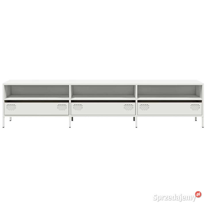 Szafka RTV biała 202x39x435 stal walcowana na RTV Warszawa