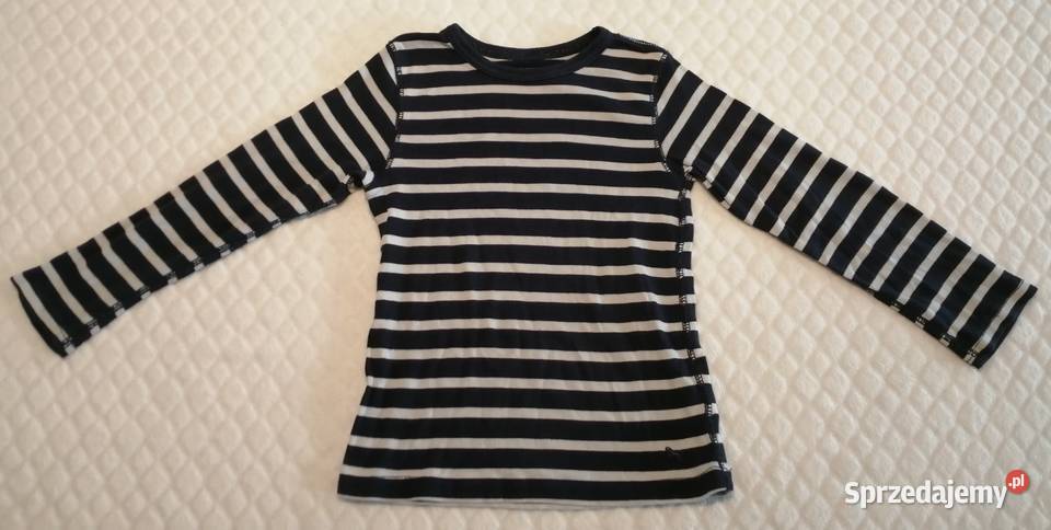 Bluzka długi rękaw chłopięca pasy 110116 HM Czeladź