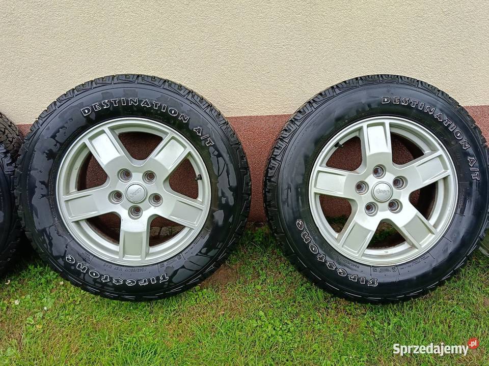 5 x alufelgi 17 Jeep 5x127 z oponami AT Domaradz