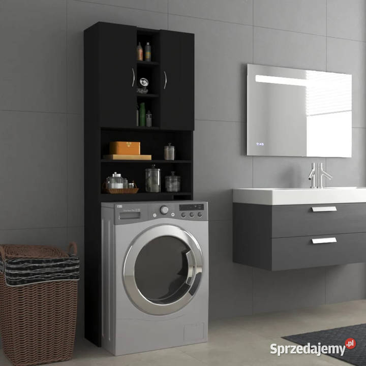 Szafka na pralkę czarna 64 x 255 x 190 WM808423 Warszawa