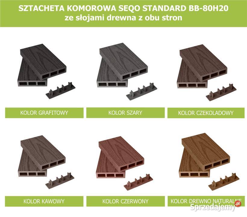 SZTACHETA KOMOROWA SEQO BB80H20 ze słojami Ostrzeszów