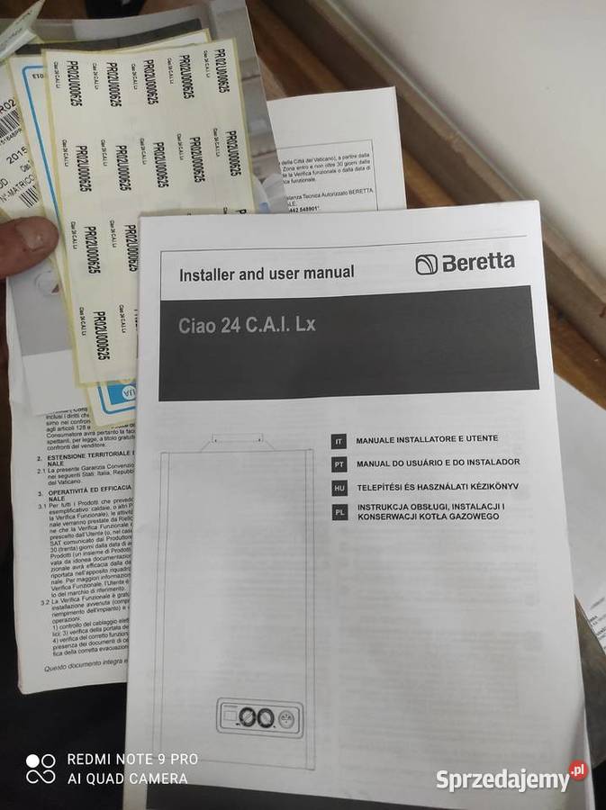 Piec gazowy dwufunkcyjny Beretta Ciao 24 CAI Grudziądz