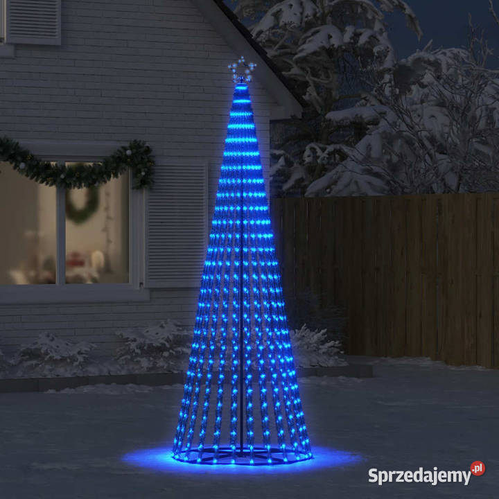 vidaXL Choinka LED 475 diod LED Niebieski 247