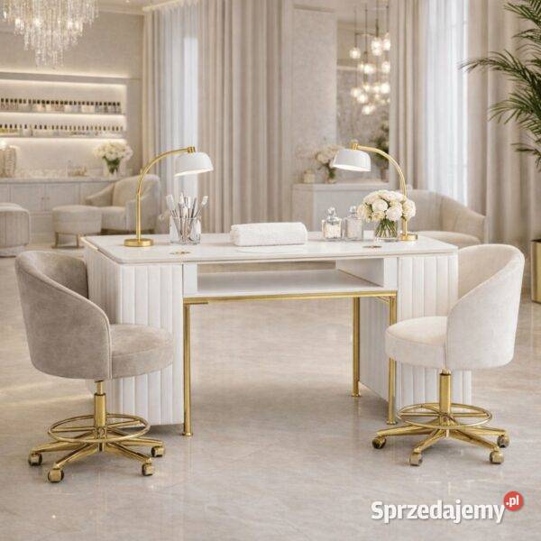 Biurko kosmetyczne z otworem na pochłaniacz Golkowice