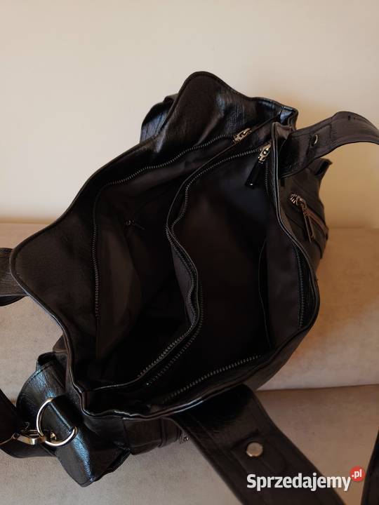 Torba damska na ramię Czarna pojemna śląskie Katowice