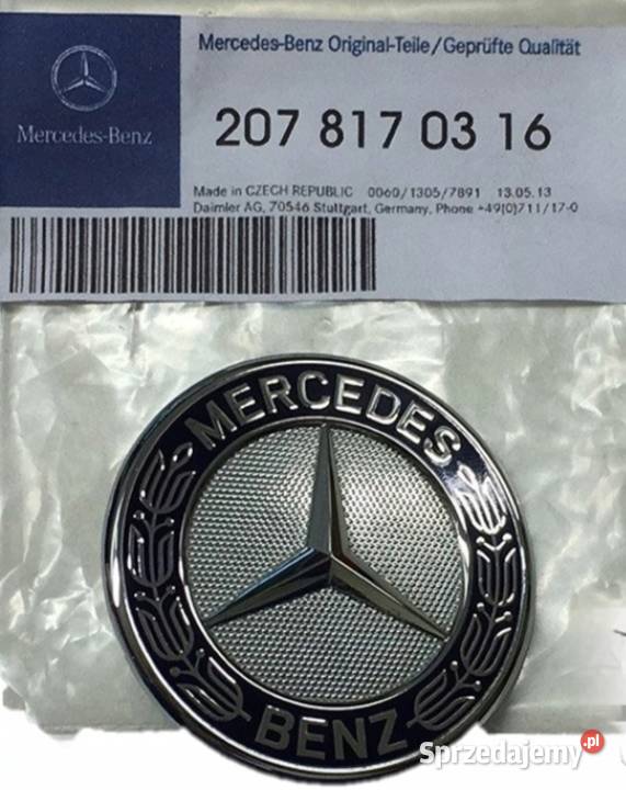 Logo Emblem maski MercedesBenz 207 817 03 16 Gliwice sprzedam