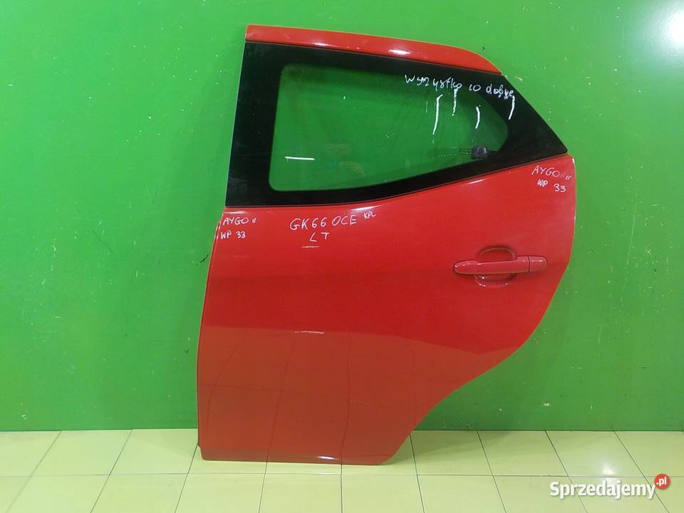 TOYOTA AYGO II 10 VVTI 16r HB 5D drzwi lewe tyl Motoryzacja