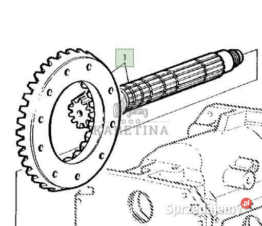 John Deere 6800 6900 Wałek Atakujący Atak Koło