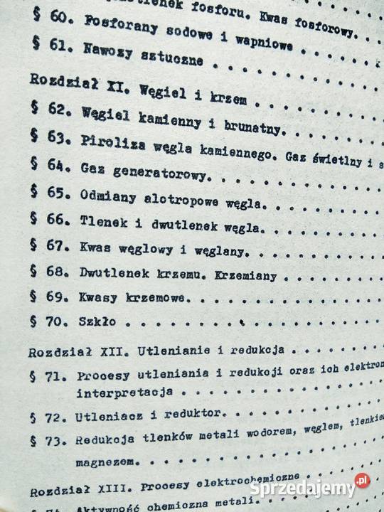 Chemia książki używane antykwariaty szkolne Warszawa