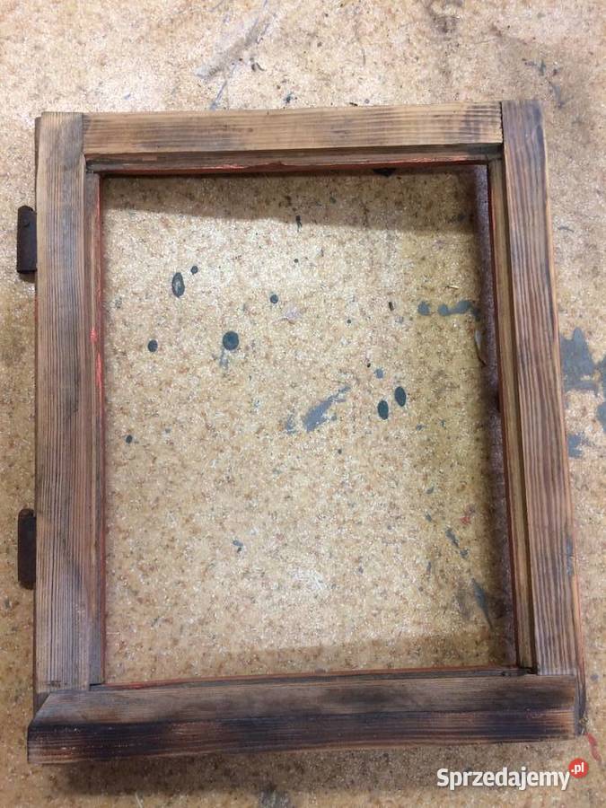 Stare Okno Drewniane 47x38 miedziowane Katowice sprzedam