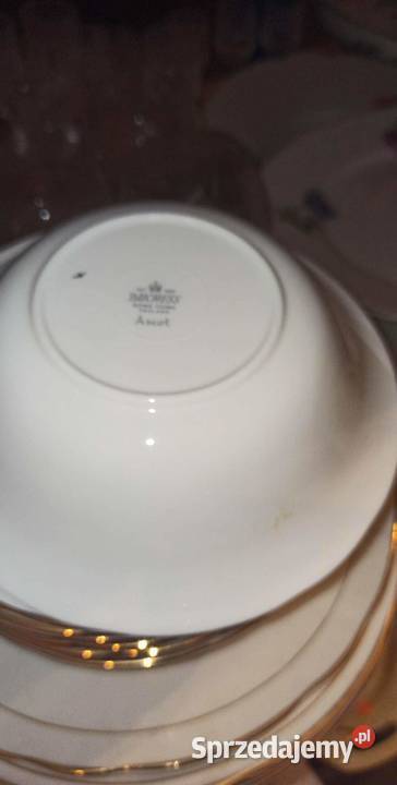 Biała miseczka DUCHESS England Ze złotą pomorskie Gdańsk