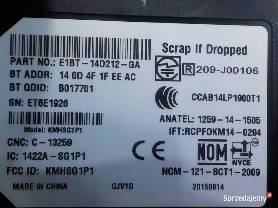 FORD ECOSPORT II 15 TDCI 15r modul sterownik Suków