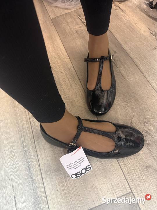 41 Asos Design Czarne baleriny z Londynu Nowe