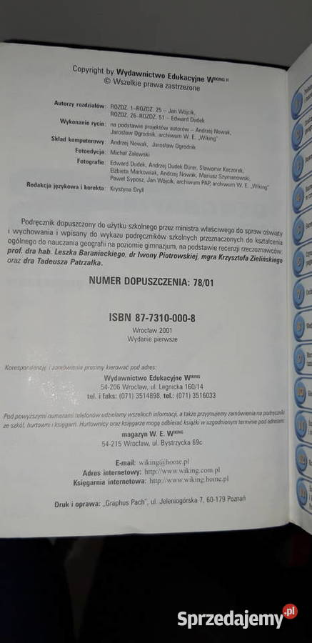 Geografia pomoce Podręcznik kolekcjonerskie Antykwariat Warszawa sprzedam
