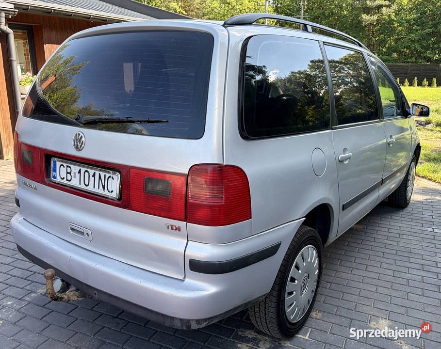 VW Sharan 19 TDI 7 osobowy Oryginał Lakier 115KM Samochody osobowe Wieliszew