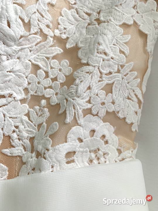Suknia ślubna boho liniaA ivory koronka 36 38 46 Damska dolnośląskie sprzedam