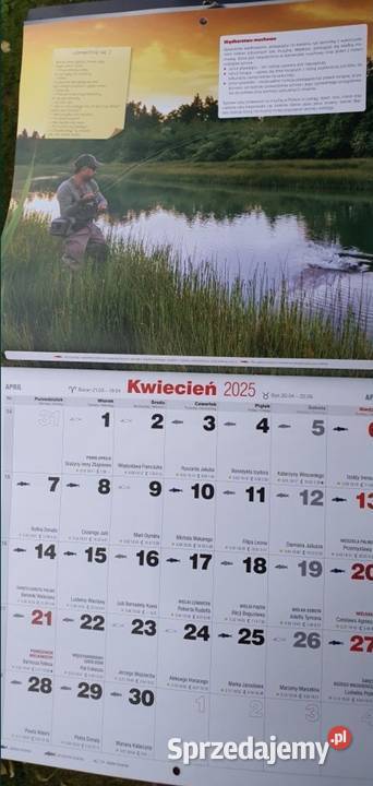 Kalendarz Wędkarski 2025 Jawor