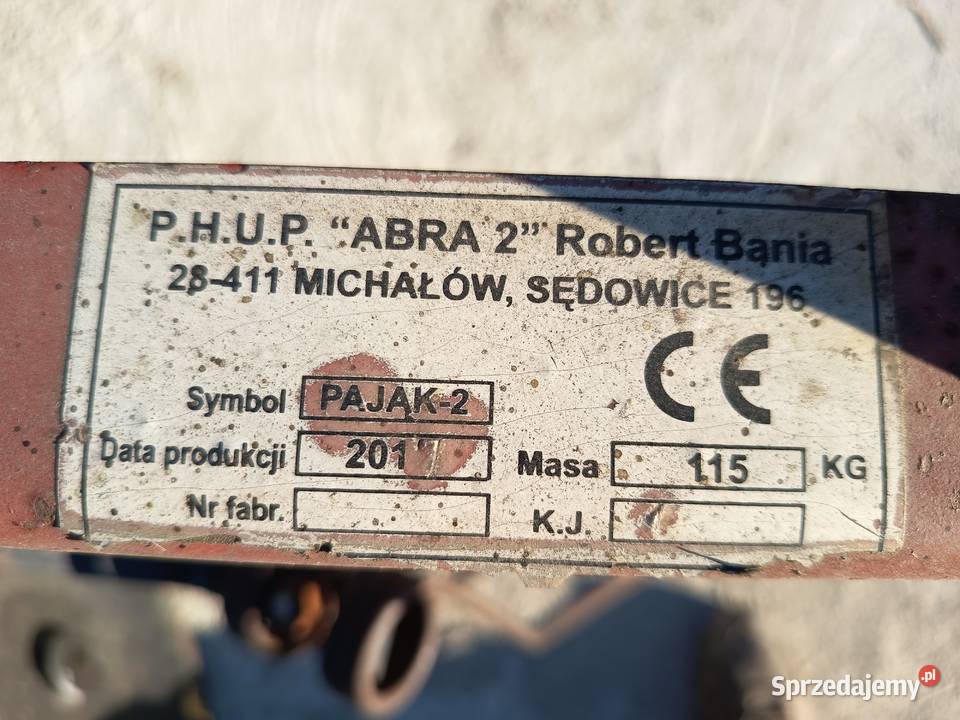 Przegrabiarka do siana pajak wielkopolskie Grabów nad Prosną