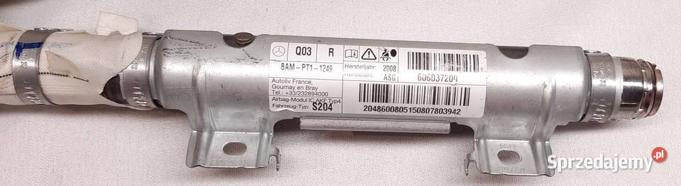 KURTYNA AIRBAG PRAWA MERCEDES W204 KOMBI LIFT osobowe Mielęcin