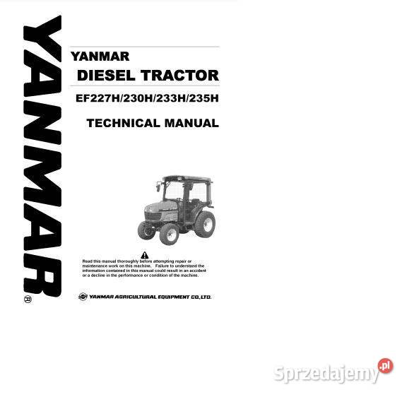 Yanmar EF200H EF453T instrukcja napraw Pozostałe Kielce