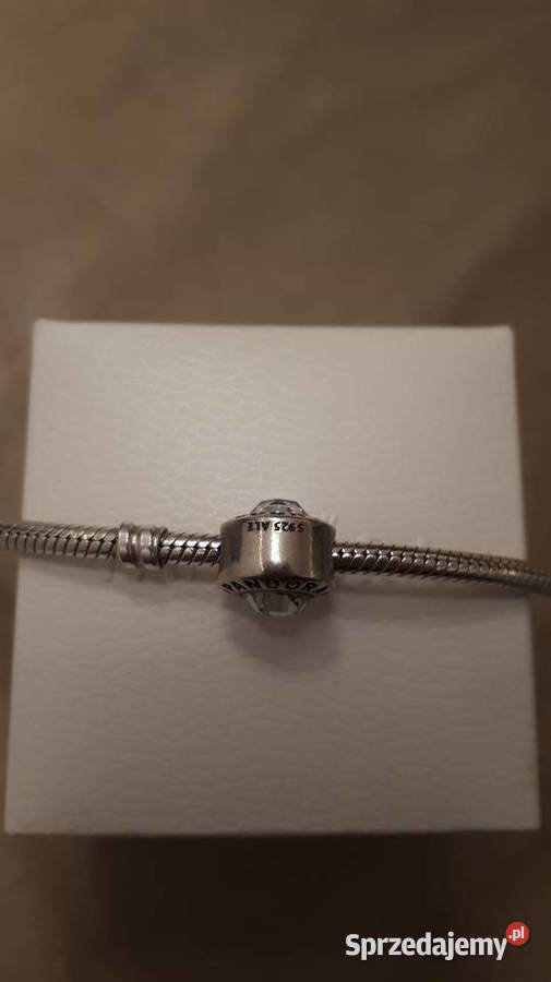 koralik Pandora z cyrkonią srebro Radom sprzedam