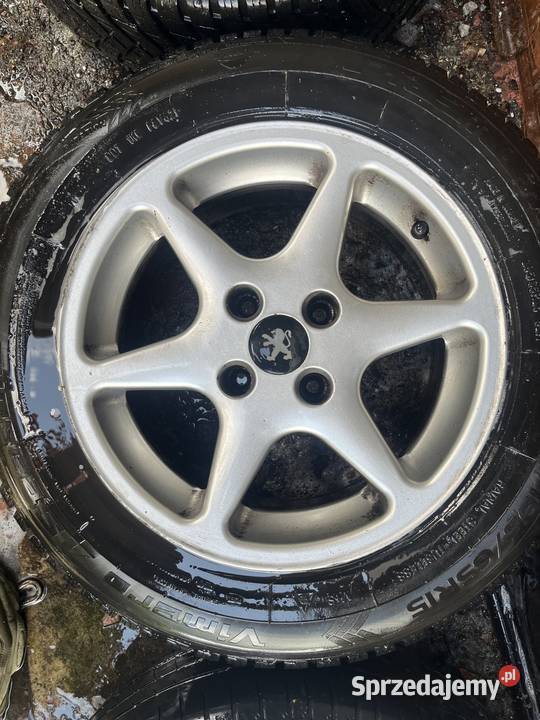 Felgi 15 rozstaw 4x108 2 nowe opony Piotrków Trybunalski