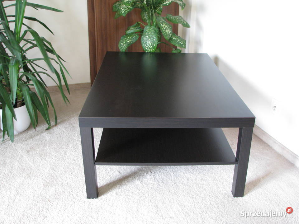 Stolik kawowy Ikea Lack ława czarny brąz 118 x Brzegi