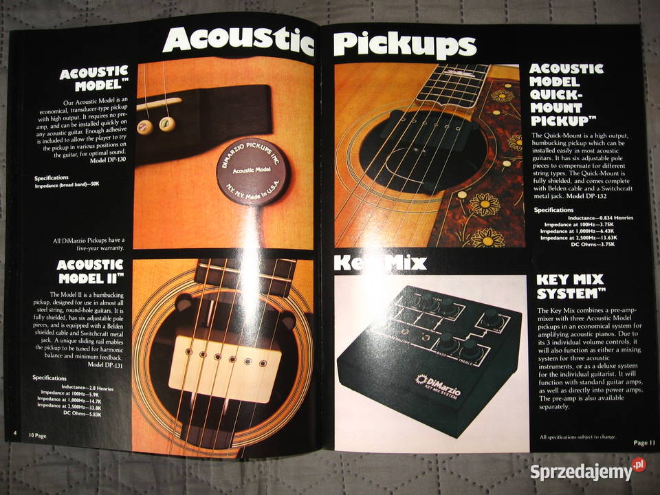 Di Marzio 19791980 Catalog katalog przetworników Kępice