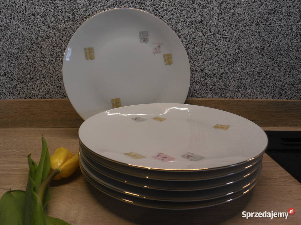 Porcelanowe talerze deserowe 6 SCHERZER BAVARIA Raszków