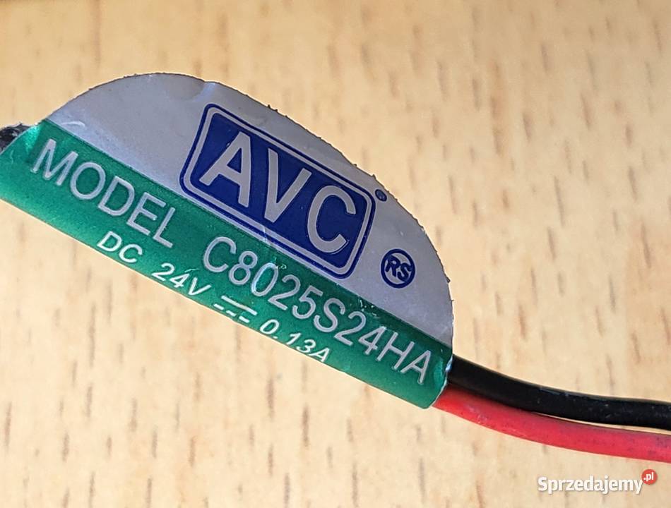 Zestaw 2x Wentylator AVC C8025S24HA 24V 80mm lubelskie