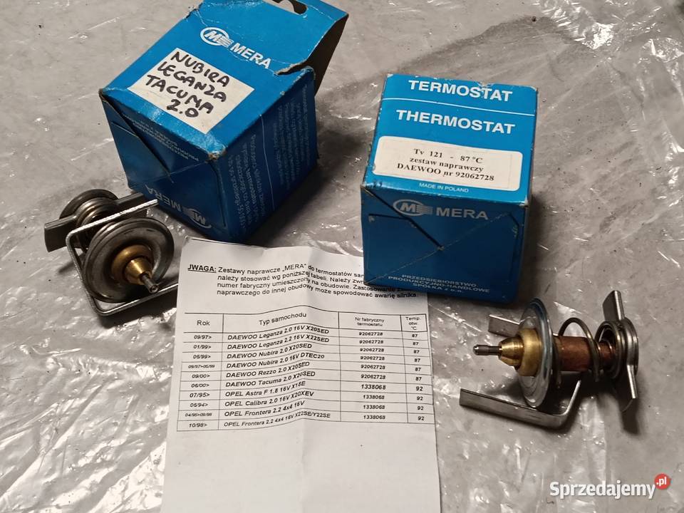 Termostat Daewoo 92062728 Nubira 20 Leganza 22 Chorzów