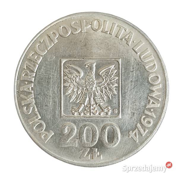 Monety XXX lat PRL 200 Mapki Srebro Numizmatyka Toruń