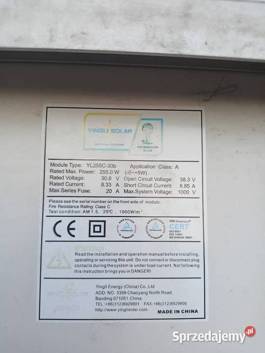 Panele fotowoltaiczne dwa inwertery śląskie Gołkowice sprzedam