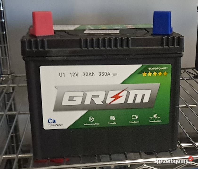 Akumulator Grom U1 12V 30Ah 350A L GRUDZIĄDZ Akumulatory motocyklowe Grudziądz