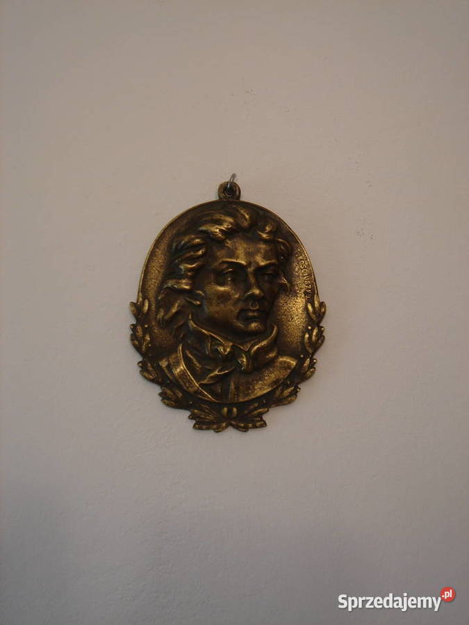 Kościuszko plakietka z mosiądzu stara