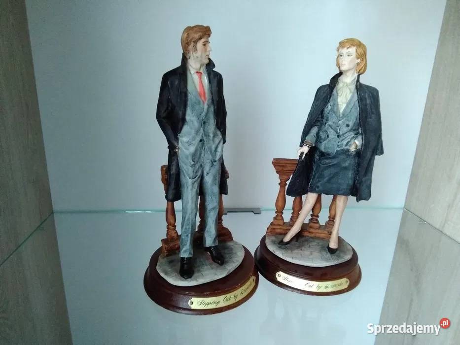 Stare Angielskie Figurki Masa Żywiczna Para mazowieckie