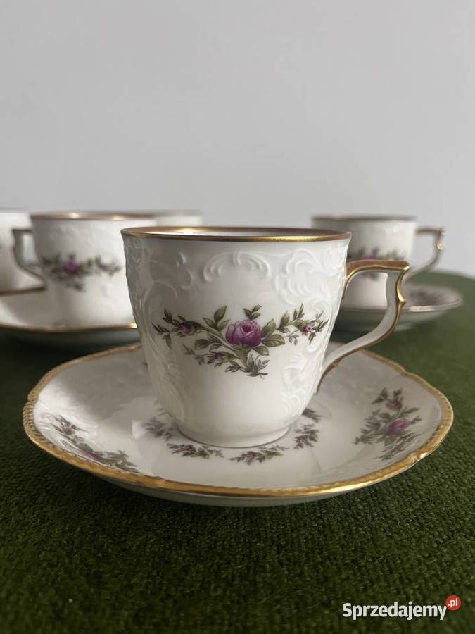 Filiżanki Rosenthal Classic Rose 6 sztuk Piękny Porcelana i szkło Nowy Sącz