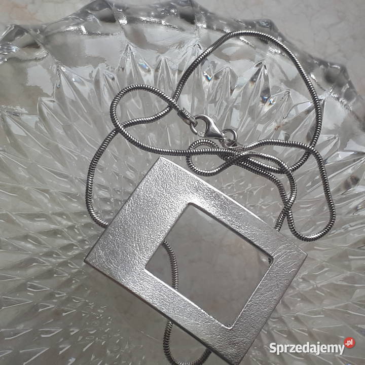 Naszyjnik damski srebro szczotkowane Zgierz